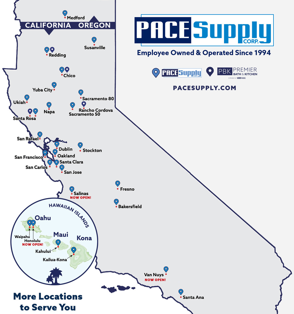 PACE Supply Locations