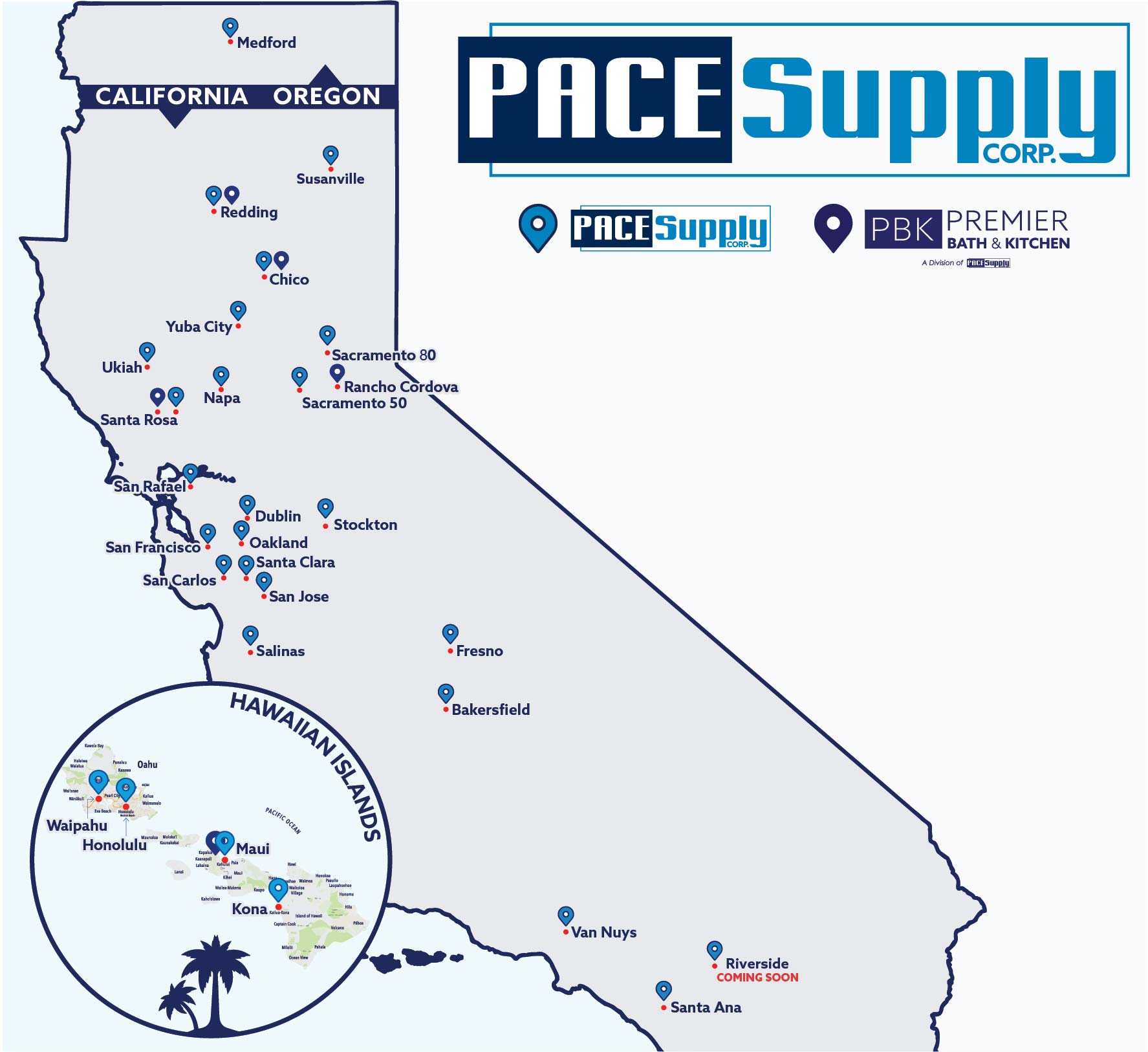 PACE Supply Locations