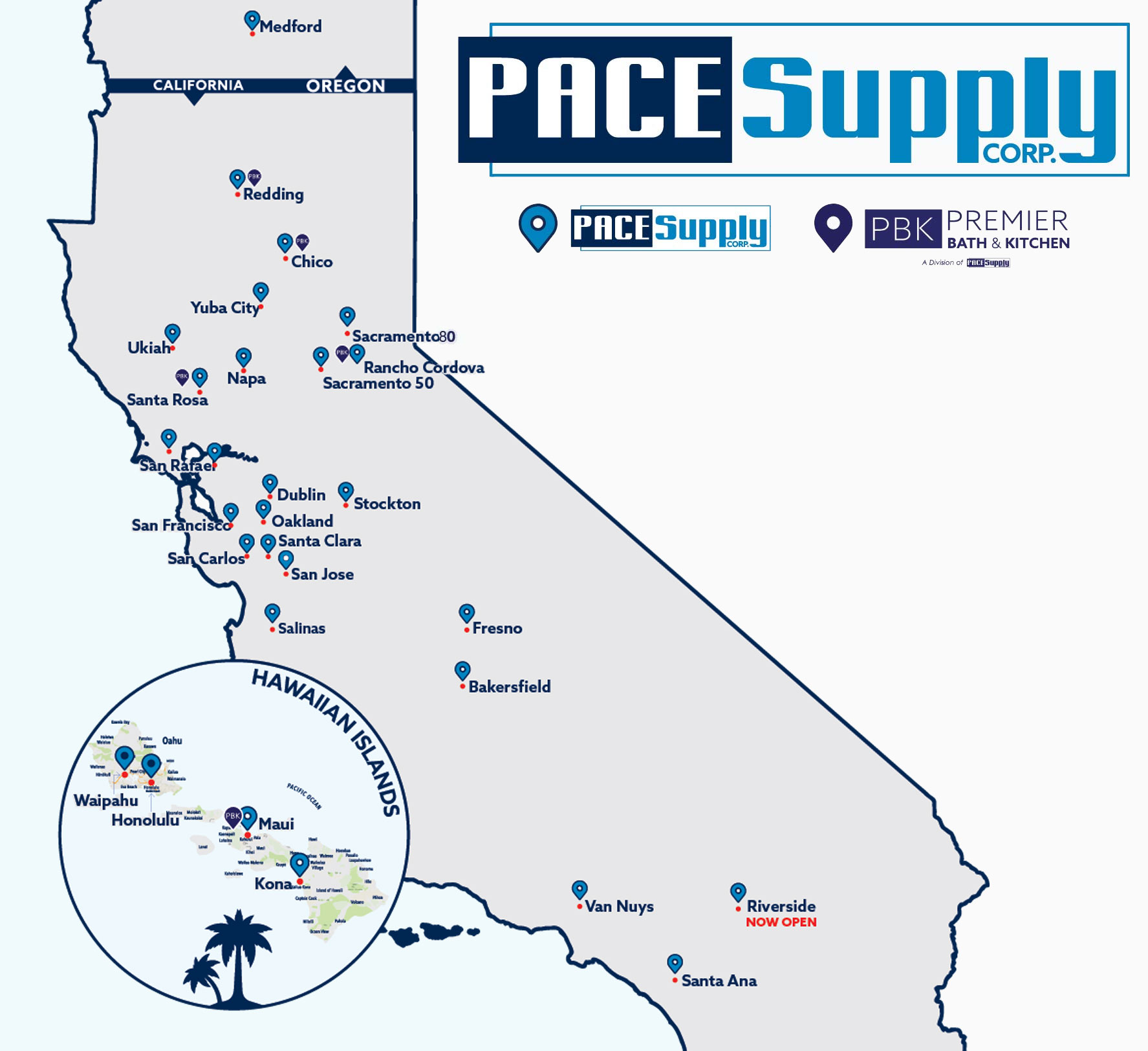 PACE Supply Locations