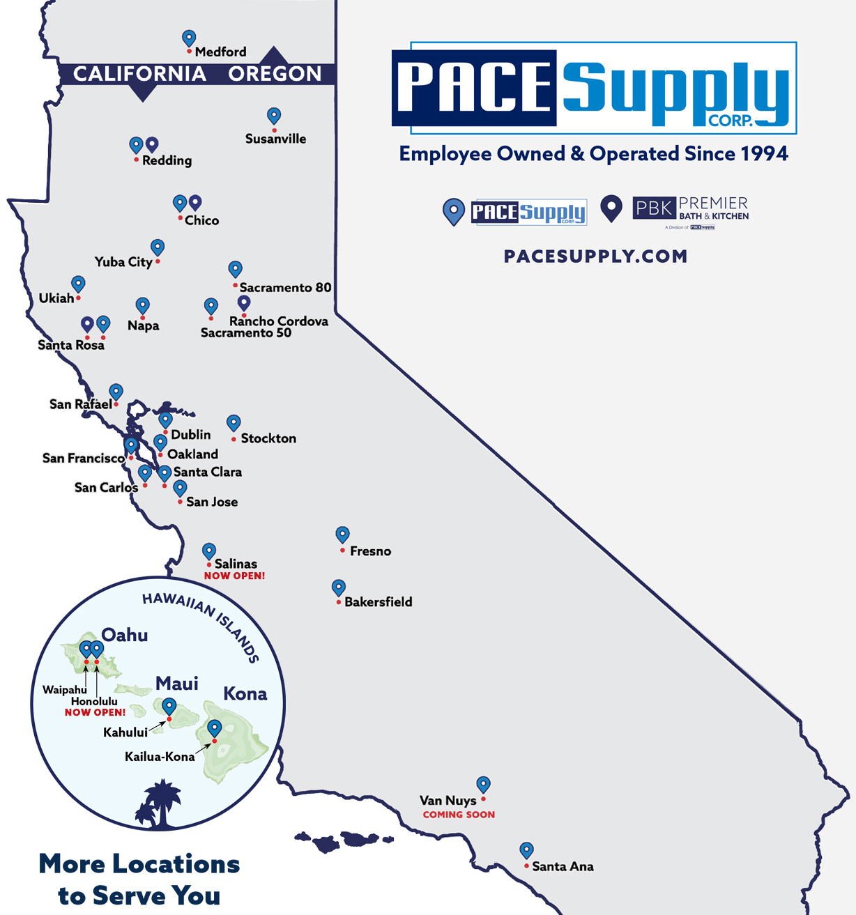 PACE Supply Locations